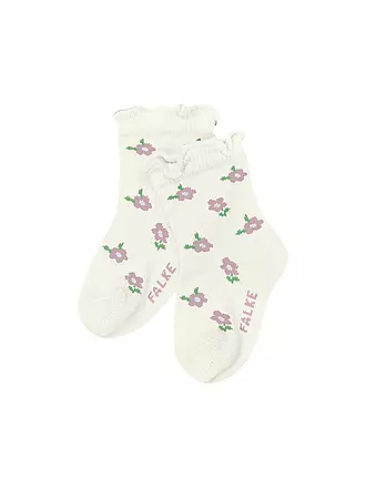 FALKE | Baby Mädchen Socken LITTLE DISTY FLOWERS offwhite | 